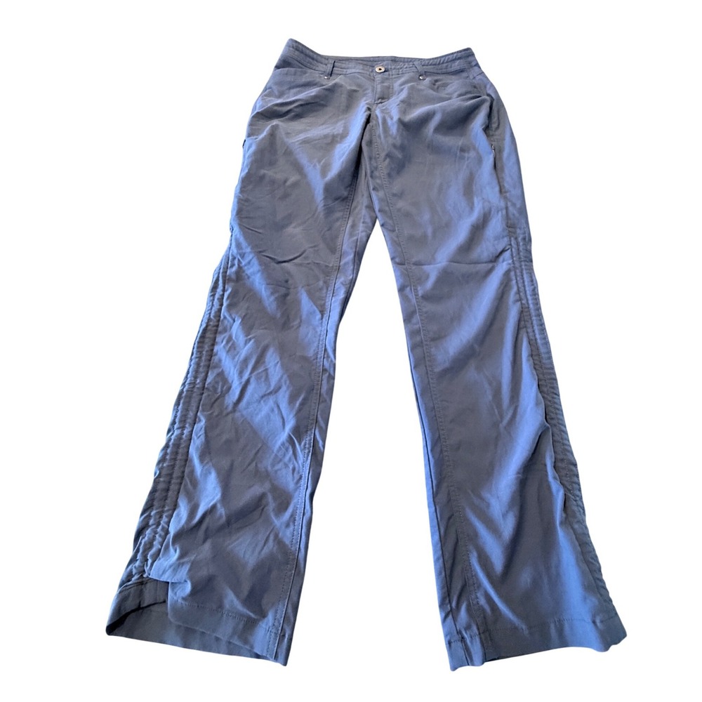 Kuhl Splash Roll-Up Hiking Pants Womens 6 Short Gray Blue Straight Leg 6235